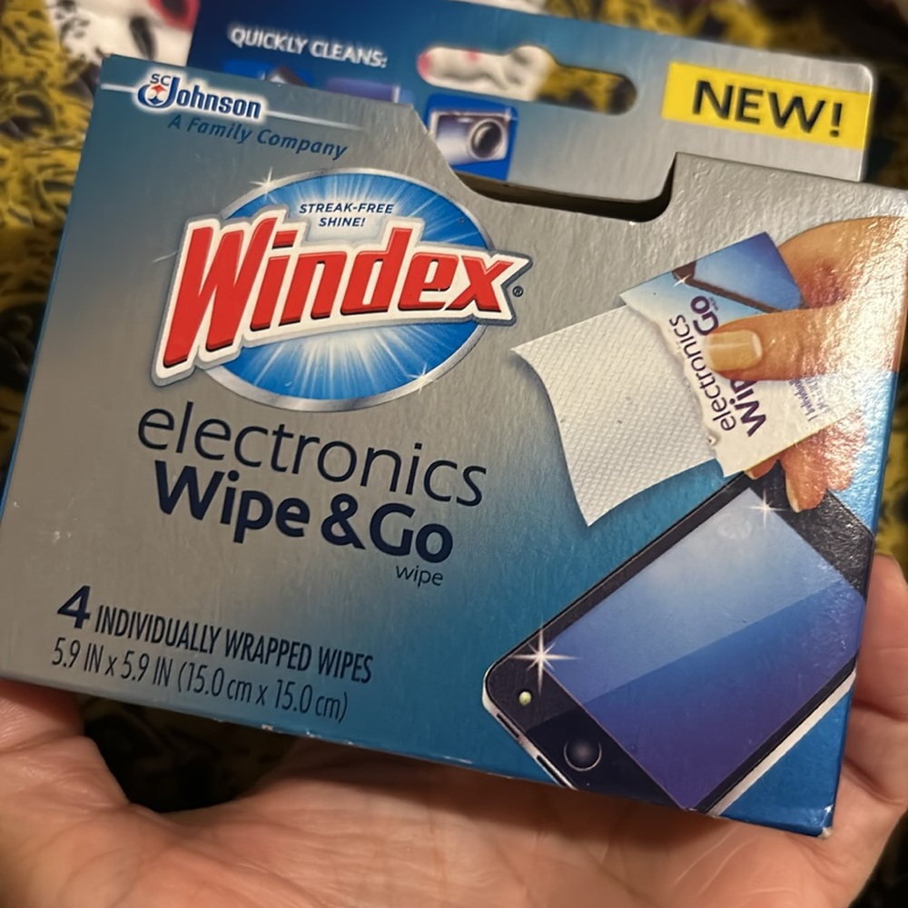 WINDEX Electronics WIPE & GO Individually Wrapped Wipes Quantity of 3 NEW in BOX - Picture 5 of 9